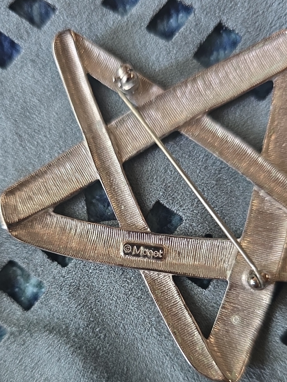 Monet Silver Pentagram Knot Brooch - Picture 2 of 4